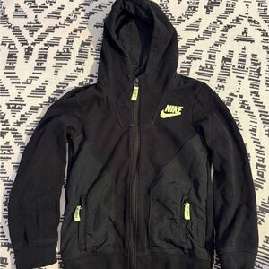 Kids’ Nike Hoodie with Neon Accents